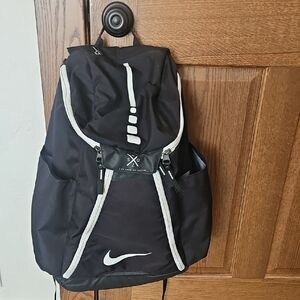 Nike Basketball Black Backpack with White Trim